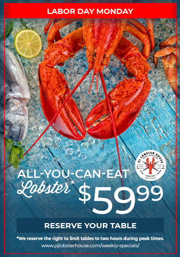 All You Can Eat Lobster on Labor Day at PJ Lobster House